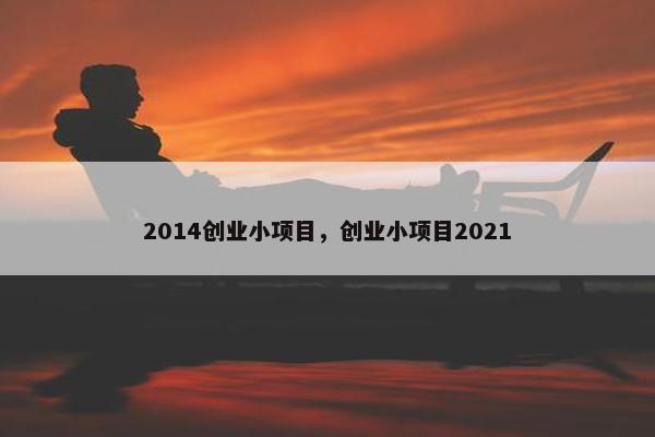 2014创业小项目，创业小项目2021