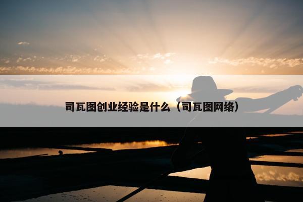 司瓦图创业经验是什么（司瓦图网络）