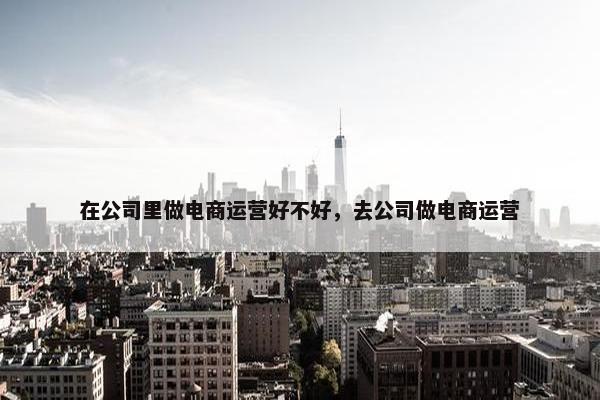 在公司里做电商运营好不好，去公司做电商运营