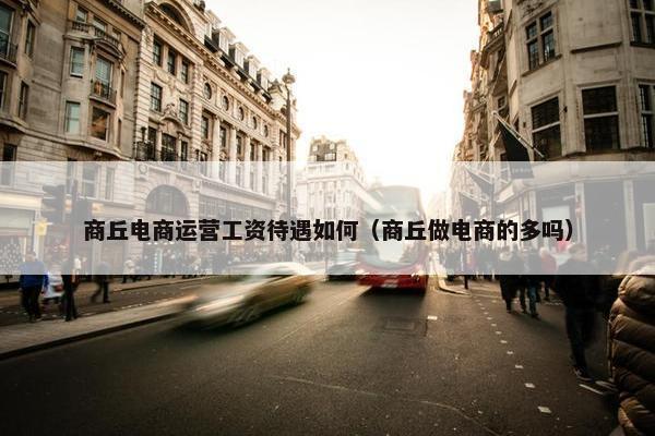 商丘电商运营工资待遇如何（商丘做电商的多吗）