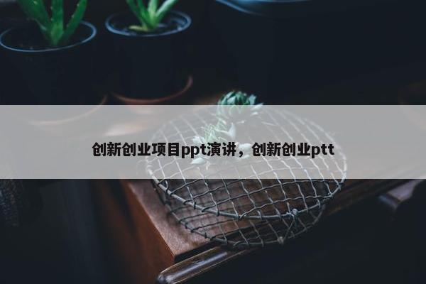 创新创业项目ppt演讲，创新创业ptt