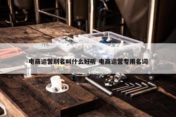 电商运营别名叫什么好听 电商运营专用名词