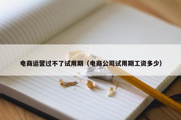 电商运营过不了试用期（电商公司试用期工资多少）