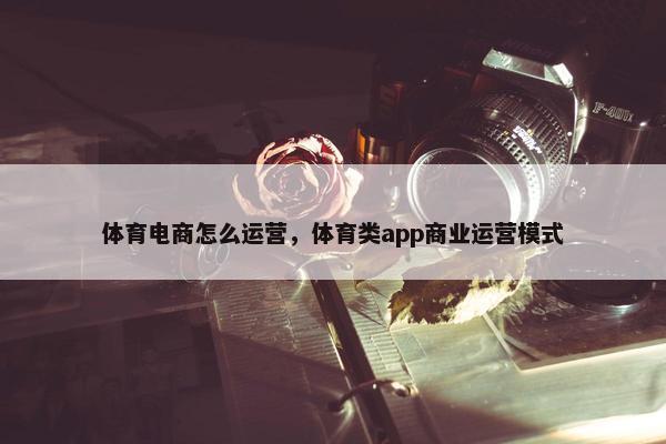 体育电商怎么运营，体育类app商业运营模式