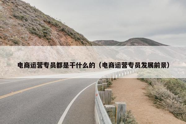 电商运营专员都是干什么的（电商运营专员发展前景）