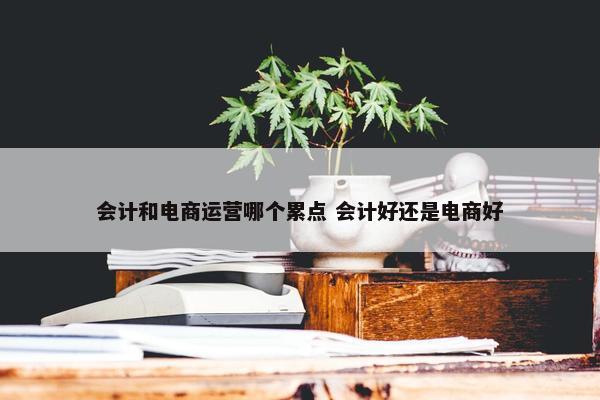 会计和电商运营哪个累点 会计好还是电商好