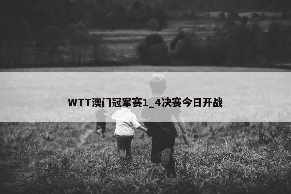 WTT澳门冠军赛1_4决赛今日开战