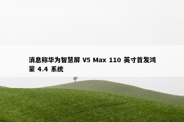 消息称华为智慧屏 V5 Max 110 英寸首发鸿蒙 4.4 系统