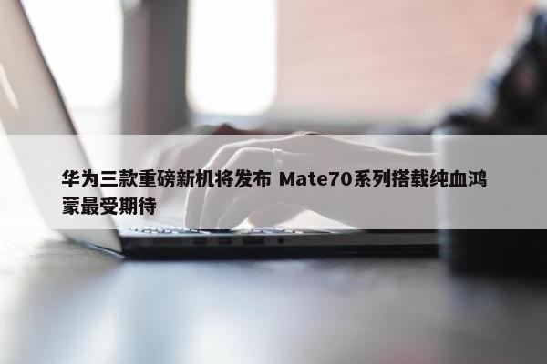 华为三款重磅新机将发布 Mate70系列搭载纯血鸿蒙最受期待