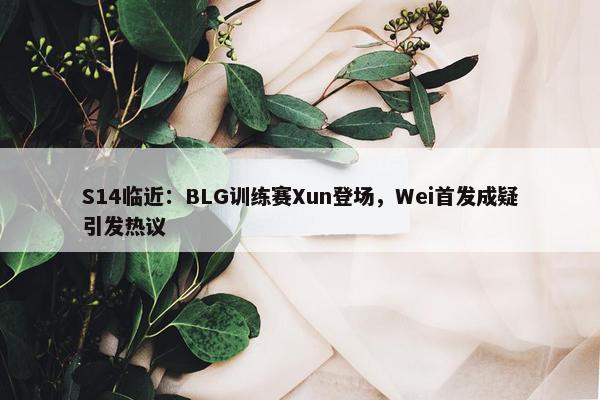 S14临近：BLG训练赛Xun登场，Wei首发成疑引发热议