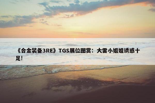 《合金装备3RE》TGS展位图赏：大雷小姐姐诱惑十足!