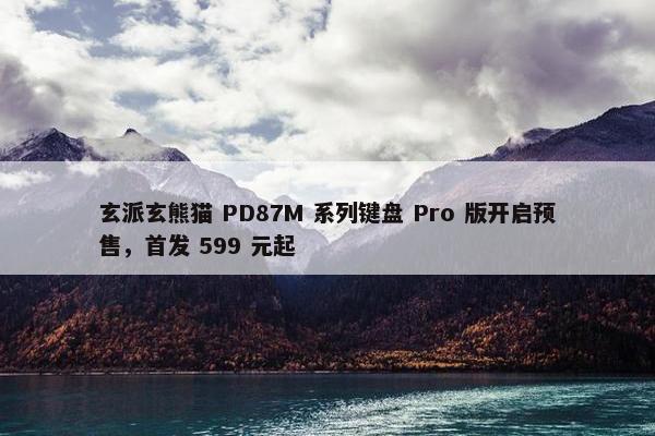 玄派玄熊猫 PD87M 系列键盘 Pro 版开启预售，首发 599 元起