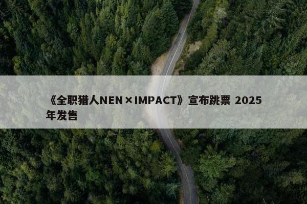 《全职猎人NEN×IMPACT》宣布跳票 2025年发售