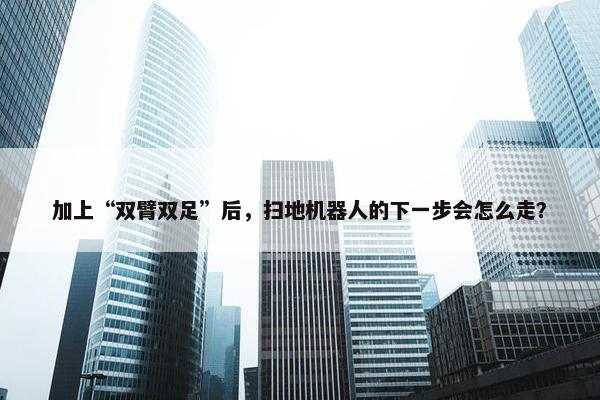 加上“双臂双足”后，扫地机器人的下一步会怎么走？