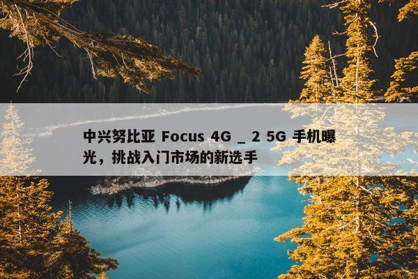 中兴努比亚 Focus 4G _ 2 5G 手机曝光，挑战入门市场的新选手