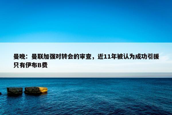 曼晚：曼联加强对转会的审查，近11年被认为成功引援只有伊布B费