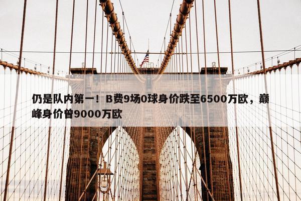 仍是队内第一！B费9场0球身价跌至6500万欧，巅峰身价曾9000万欧