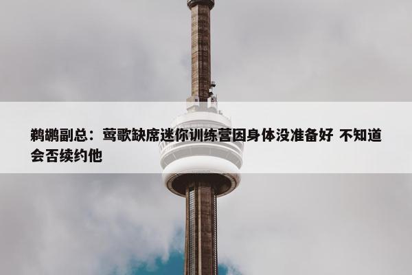 鹈鹕副总：莺歌缺席迷你训练营因身体没准备好 不知道会否续约他