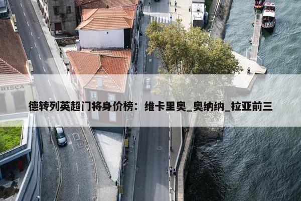 德转列英超门将身价榜：维卡里奥_奥纳纳_拉亚前三