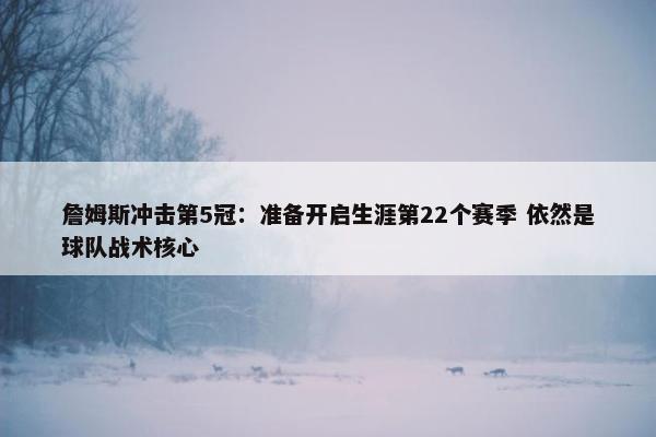 詹姆斯冲击第5冠：准备开启生涯第22个赛季 依然是球队战术核心