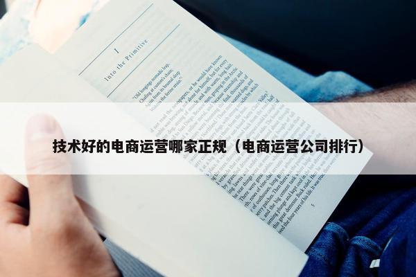 技术好的电商运营哪家正规（电商运营公司排行）