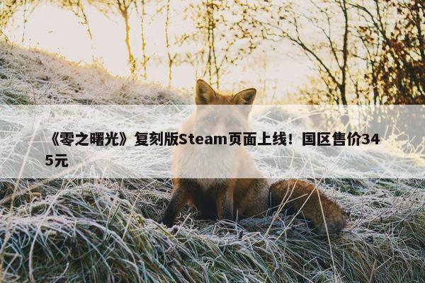 《零之曙光》复刻版Steam页面上线！国区售价345元