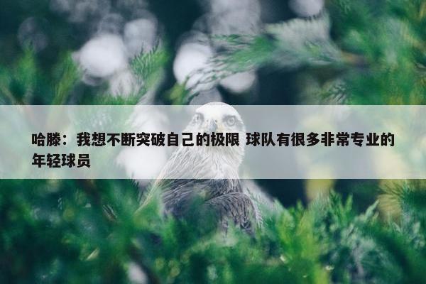 哈滕：我想不断突破自己的极限 球队有很多非常专业的年轻球员