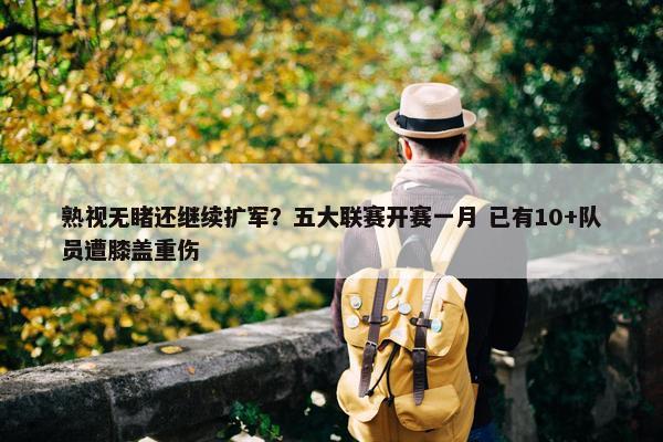 熟视无睹还继续扩军？五大联赛开赛一月 已有10+队员遭膝盖重伤