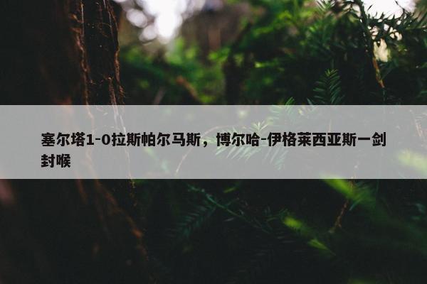 塞尔塔1-0拉斯帕尔马斯，博尔哈-伊格莱西亚斯一剑封喉