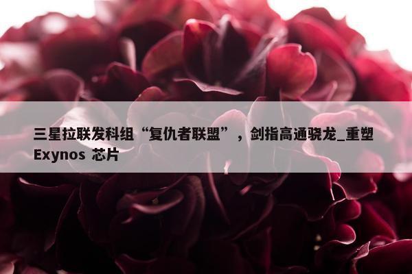 三星拉联发科组“复仇者联盟”，剑指高通骁龙_重塑 Exynos 芯片