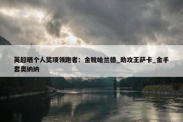 英超晒个人奖项领跑者：金靴哈兰德_助攻王萨卡_金手套奥纳纳