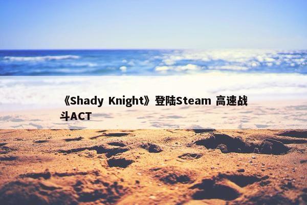 《Shady Knight》登陆Steam 高速战斗ACT