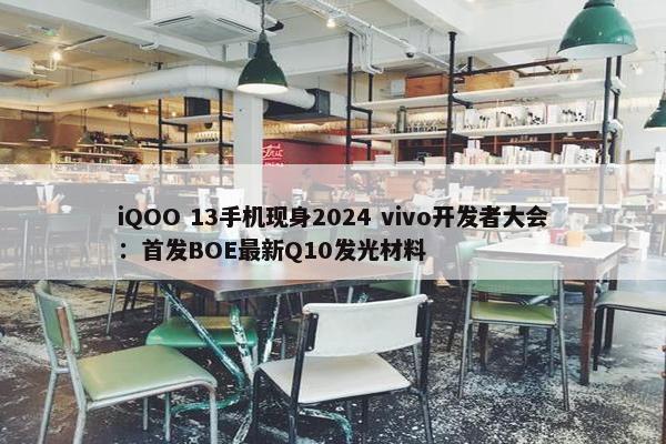 iQOO 13手机现身2024 vivo开发者大会：首发BOE最新Q10发光材料