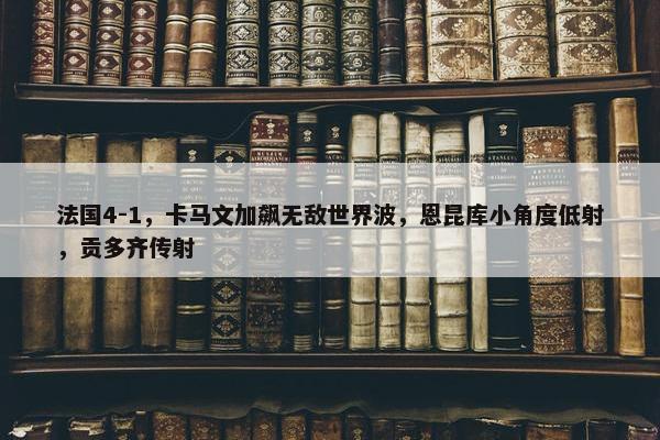 法国4-1，卡马文加飙无敌世界波，恩昆库小角度低射，贡多齐传射