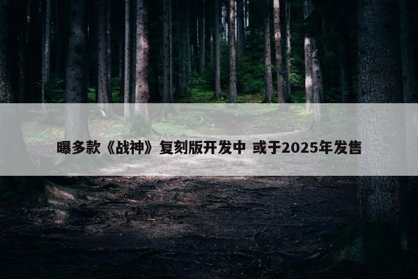 曝多款《战神》复刻版开发中 或于2025年发售