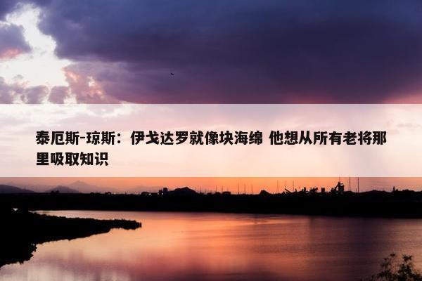 泰厄斯-琼斯：伊戈达罗就像块海绵 他想从所有老将那里吸取知识