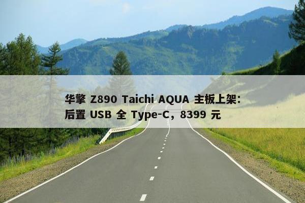 华擎 Z890 Taichi AQUA 主板上架：后置 USB 全 Type-C，8399 元