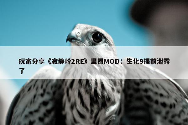 玩家分享《寂静岭2RE》里昂MOD：生化9提前泄露了