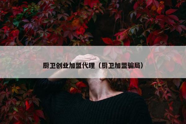 厨卫创业加盟代理（厨卫加盟骗局）