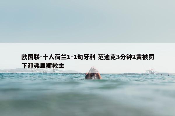 欧国联-十人荷兰1-1匈牙利 范迪克3分钟2黄被罚下邓弗里斯救主