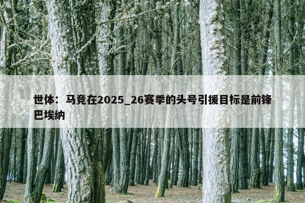 世体：马竞在2025_26赛季的头号引援目标是前锋巴埃纳