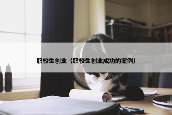 职校生创业（职校生创业成功的案例）