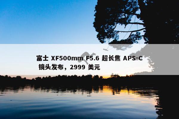 富士 XF500mm F5.6 超长焦 APS-C 镜头发布，2999 美元