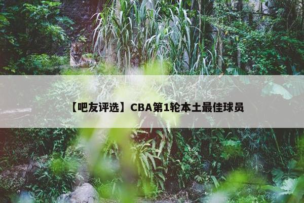 【吧友评选】CBA第1轮本土最佳球员