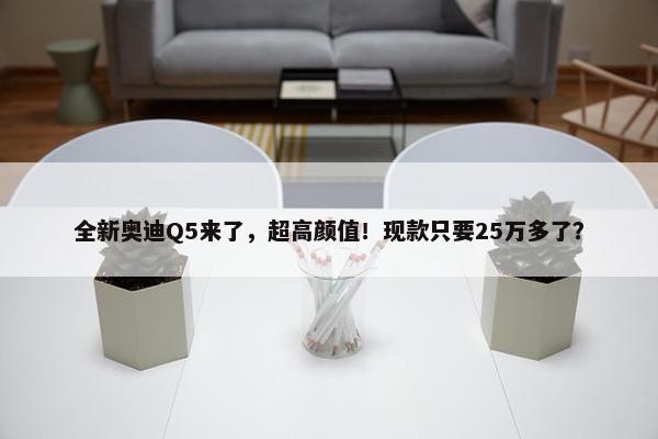 全新奥迪Q5来了，超高颜值！现款只要25万多了？