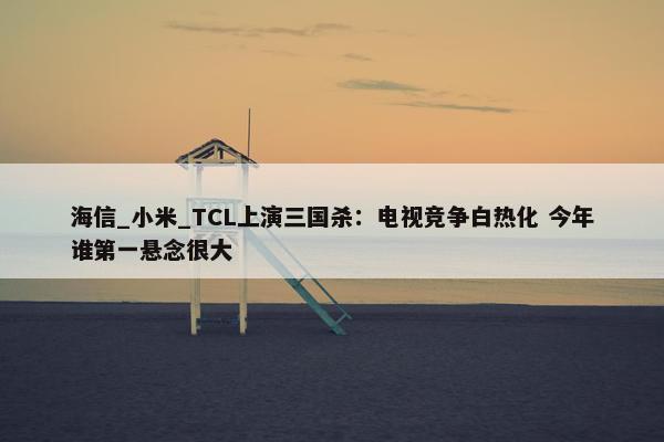 海信_小米_TCL上演三国杀：电视竞争白热化 今年谁第一悬念很大