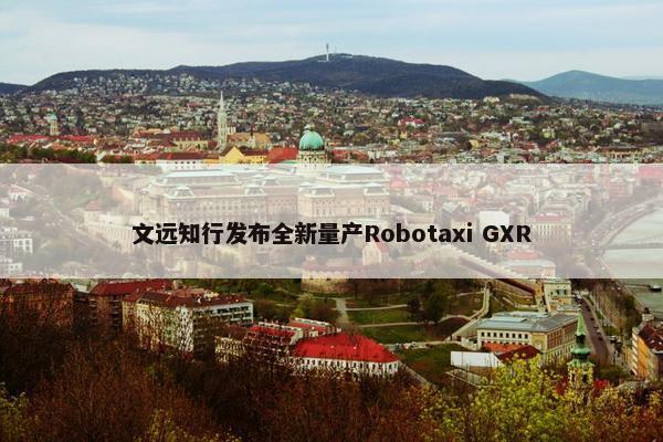 文远知行发布全新量产Robotaxi GXR