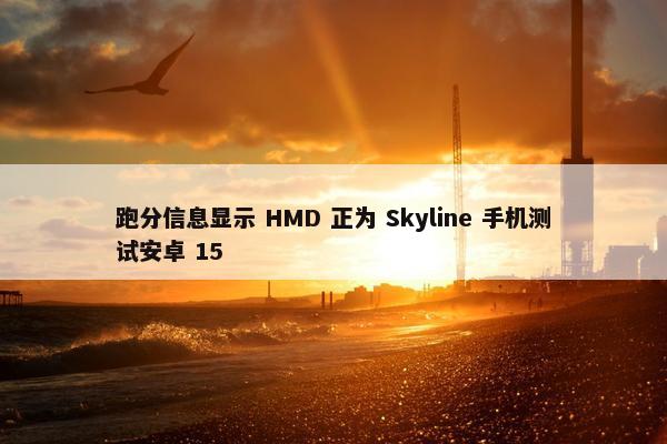 跑分信息显示 HMD 正为 Skyline 手机测试安卓 15