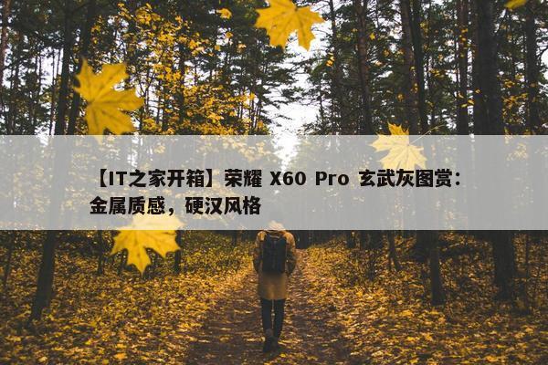 【IT之家开箱】荣耀 X60 Pro 玄武灰图赏：金属质感，硬汉风格