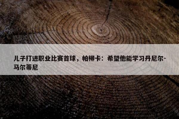 儿子打进职业比赛首球，帕柳卡：希望他能学习丹尼尔-马尔蒂尼